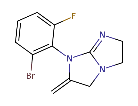 1-(2-bromo-6-fluorophenyl)-2,3,5,6-tetrahydro-2-methylene-1H-imidazo[1,2-a]imidazole