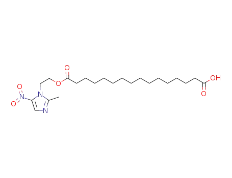 Molecular Structure of 848046-35-5 (Hexadecanedioic acid,
mono[2-(2-methyl-5-nitro-1H-imidazol-1-yl)ethyl] ester)