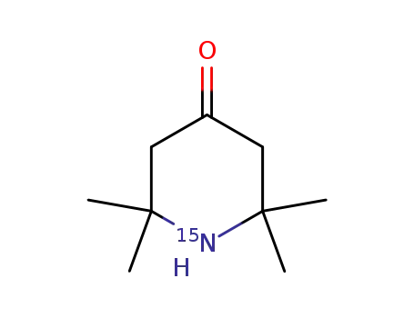 Molecular Structure of 137003-52-2 (4-OXO-2,2,6,6-TETRAMETHYLPIPERIDINE-1-15N)