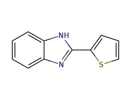 Molecular Structure of 3878-18-0 (1H-Benzimidazole,2-(2-thienyl)-(9CI))