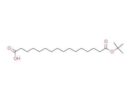 Molecular Structure of 843666-27-3 (16-(tert-Butoxy)-16-oxopalmitic acid, tert-Butyl 15-carboxypentadecanoate)