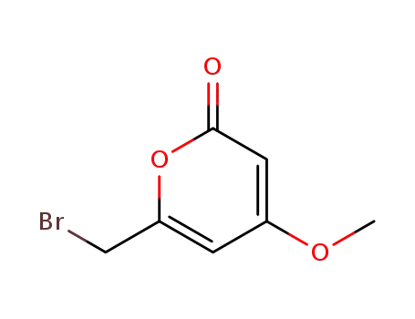 Molecular Structure of 54108-45-1 (2H-Pyran-2-one, 6-(bromomethyl)-4-methoxy-)