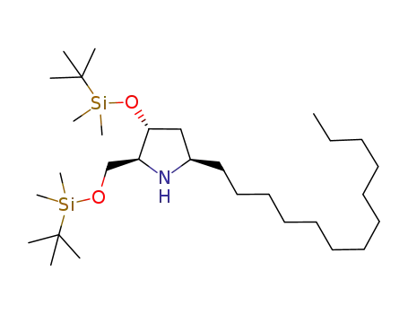 (2S,3R,5R)-3-(tert-butyldimethylsilyloxy)-2-[(tert-butyldimethylsilyloxy)methyl]-5-tridecylpyrrolidine