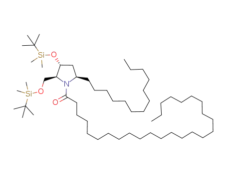 (2S,3R,5R)-3-(tert-butyldimethylsilyloxy)-2-[(tert-butyldimethylsilyloxy)methyl]-5-tridecyl-1-hexacosanoylpyrrolidine
