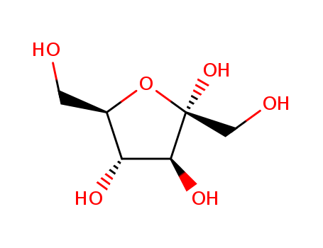 Molecular Structure of 10489-79-9 (a-D-Fructofuranose)