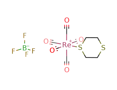 {((CO)5Re)(C4H8S2)}(1+)*BF4(1-)={((CO)5Re)(C4H8S2)}BF4