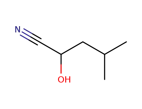 Molecular Structure of 54129-53-2 (2-Hydroxy-4-methylvaleronitrile)
