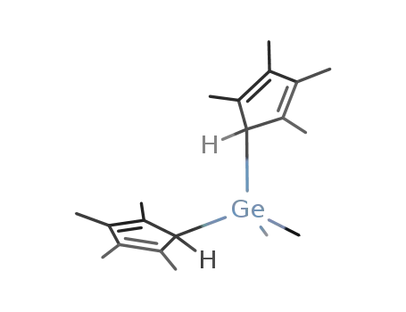 Molecular Structure of 134939-44-9 (Germane, dimethylbis(2,3,4,5-tetramethyl-2,4-cyclopentadien-1-yl)-)