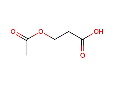 Molecular Structure of 4272-12-2 (Propanoic acid, 3-(acetyloxy)-)