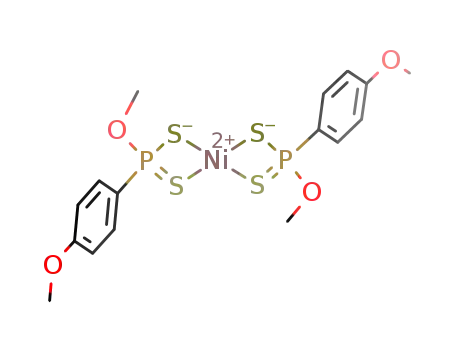 trans-bis[O-methyl-(4-methoxyphenyl)phosphonodithioato]nickel