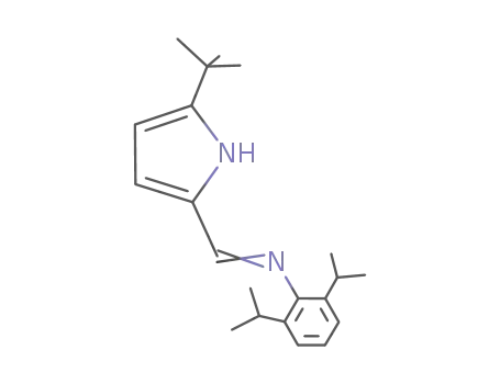 Molecular Structure of 443890-22-0 (Benzenamine,
N-[[5-(1,1-dimethylethyl)-1H-pyrrol-2-yl]methylene]-2,6-bis(1-methylethyl
)-)