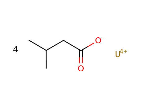 U(4+)*4O2CCH2CH(CH3)2(1-)=U(O2CCH2CH(CH3)2)4