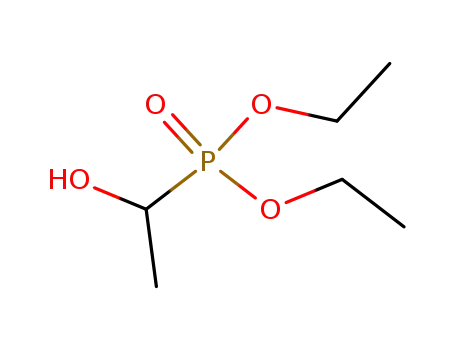 Molecular Structure of 15336-73-9 (DIETHYL (1-HYDROXYETHYL)PHOSPHONATE, 97)