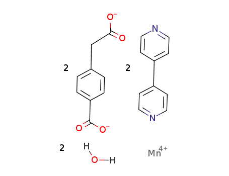 Mn(4-carboxymethylbenzoate)2(4,4'-bipyridine)2(H2O)2