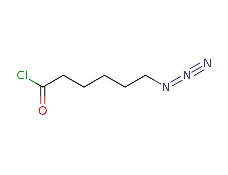 Molecular Structure of 5515-02-6 (Hexanoyl chloride, 6-azido-)