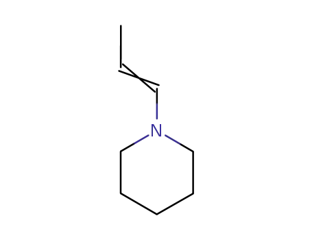 Molecular Structure of 7182-09-4 (1-(1-Propenyl)piperidine)