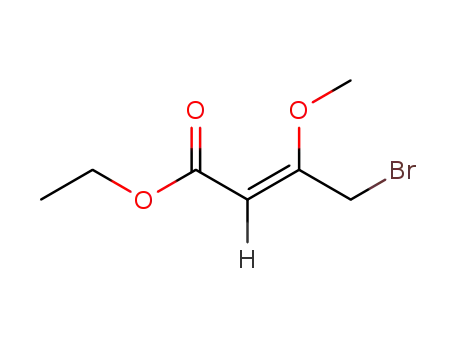 Molecular Structure of 87830-18-0 (2-Butenoic acid, 4-bromo-3-methoxy-, ethyl ester, (Z)-)