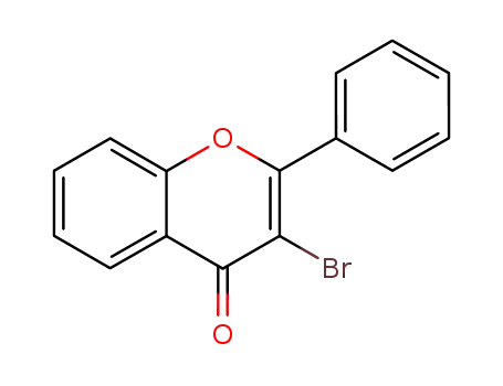 Molecular Structure of 1025-86-1 (4H-1-Benzopyran-4-one, 3-bromo-2-phenyl-)