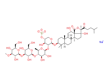 3-O-[3-O-methyl-β-D-glucopyranosyl-(1->3)-β-D-glucopyranosyl-(1->4)-β-D-quinovopyranosyl-(1->2)-4-O-sodiumsulfato-β-D-xylopyranosyl]-22-oxo-9(11)-holostene-3β,12α,17α-triol
