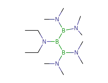 1,1,3,3-tetrakis(dimethylamino)-2-diethylaminotriborane(5)