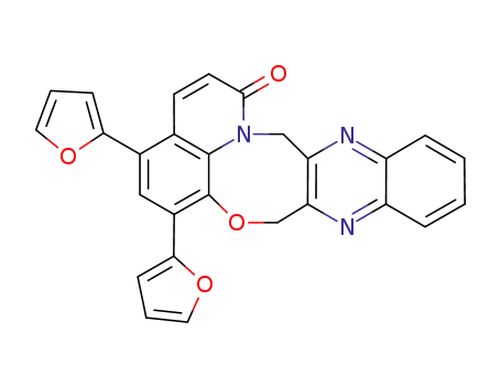 4,6-di(furan-2-yl)-8,15-dihydro-1H-quinolino[8′,1′:2,3,4][1,4]oxazocino[6,7-b]-quinoxalin-1-one