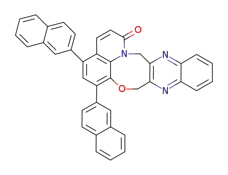 4,6-di(naphthalen-2-yl)-8,15-dihydro-1H-quinolino[8′,1′:2,3,4][1,4]oxazocino-[6,7-b]-quinoxalin-1-one