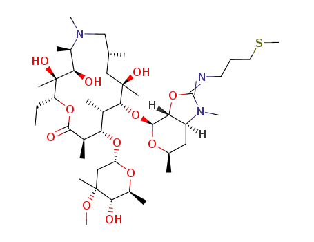 2'-O,3'-N-(carbonimidoyl)-3'-N-demethyl-N'-[3-(methylthio)propyl]-9a-methyl-9a-aza-9a-homoerythromycin A