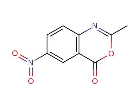 Molecular Structure of 10073-89-9 (4H-3,1-Benzoxazin-4-one, 2-methyl-6-nitro-)