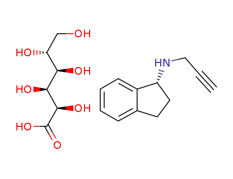 R-(+)-N-propargyl-1-aminoindan gluconate
