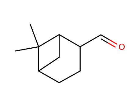 Molecular Structure of 4764-14-1 (6,6-dimethylbicyclo[3.1.1]heptane-2-carbaldehyde)