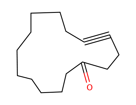 Molecular Structure of 14224-80-7 (cyclopentadec-4-yn-1-one)