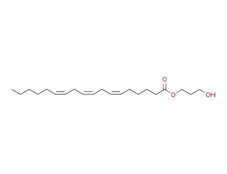 Molecular Structure of 184686-99-5 (6,9,12-Octadecatrienoic acid, 3-hydroxypropyl ester, (6Z,9Z,12Z)-)