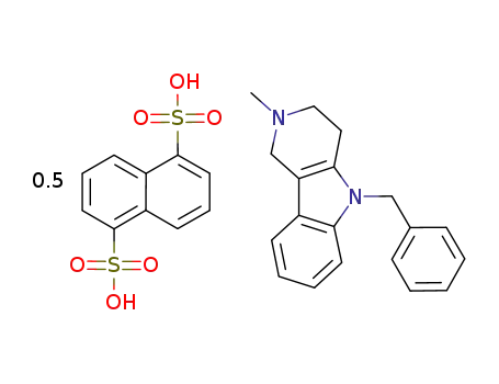 bis-(5-benzyl-2-methyl-2,3,4,5-tetrahydro-1H-pyrido[4,3-b]indole) naphtalene-1,5-disulfonate