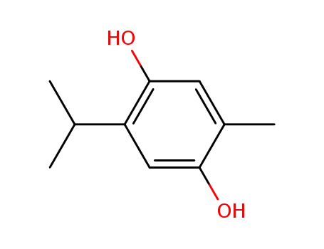 Molecular Structure of 2217-60-9 (2,5-Dihydroxy-p-cymene)