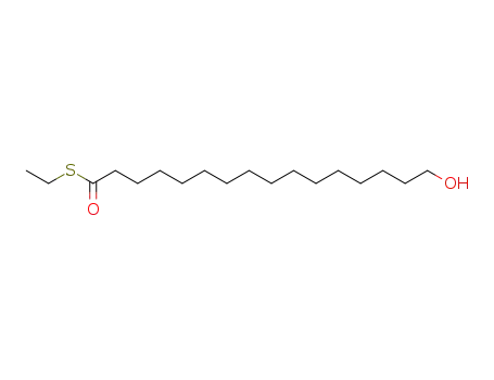 Molecular Structure of 66921-94-6 (Hexadecanethioic acid, 16-hydroxy-, S-ethyl ester)
