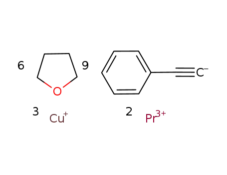hexa(tetrahydrofuranate)dipraseodymium tris(triphenylethynylcuprate)