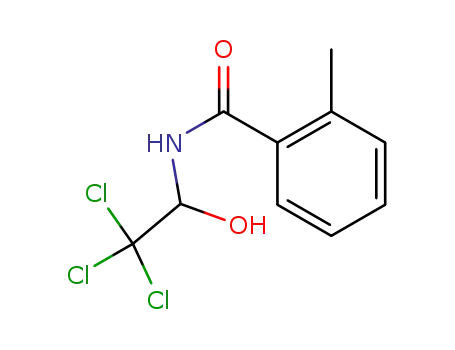 Molecular Structure of 51361-17-2 (Benzamide, 2-methyl-N-(2,2,2-trichloro-1-hydroxyethyl)-)