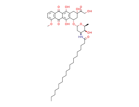 (8S,10S)-10-((2R,4S,5S,6S)-4-(icosanoylamido)-5-hydroxy-6-methyl-tetrahydro-2H-pyran-2-yloxy)-6,8,11-trihydroxy-8-(2-hydroxyacetyl)-1-methoxy-7,8,9,10-tetrahydrotetracene-5,12-dione