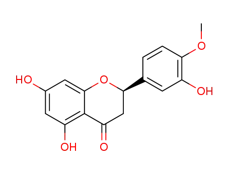 Molecular Structure of 24604-97-5 (4H-1-Benzopyran-4-one,
2,3-dihydro-5,7-dihydroxy-2-(3-hydroxy-4-methoxyphenyl)-, (2R)-)