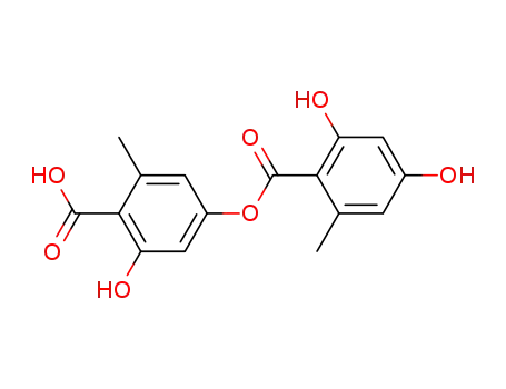 Benzoic acid,2,4-dihydroxy-6-methyl-, 4-carboxy-3-hydroxy-5-methylphenyl ester