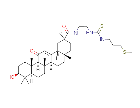 N-(2-{3-[3-(methylthio)propyl]thioureido}ethyl)glycyrrhetinamide
