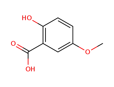 Molecular Structure of 2612-02-4 (5-Methoxysalicylic acid)