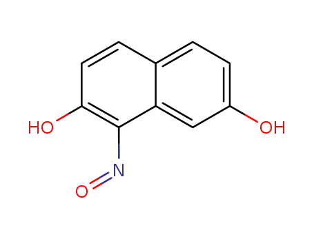 Molecular Structure of 27428-79-1 (2,7-Naphthalenediol, 1-nitroso-)