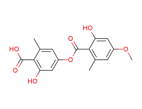 Benzoic acid,2-hydroxy-4-[(2-hydroxy-4-methoxy-6-methylbenzoyl)oxy]-6-methyl-