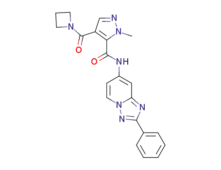4-(azetidine-1-carbonyl)-2-methyl-2H-pyrazole-3-carboxylic acid (2-phenyl-[1,2,4]triazolo[1,5-a]pyridin-7-yl)amide