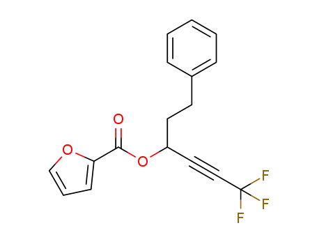 6,6,6-trifluoro-1-phenylhex-4-yn-3-yl 2-furoate