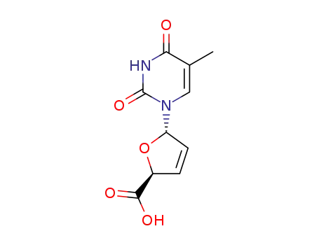 1-(2,3-didehydro-2,3-dideoxy-β-d-pentofuranosyl-4-carboxy)thymine