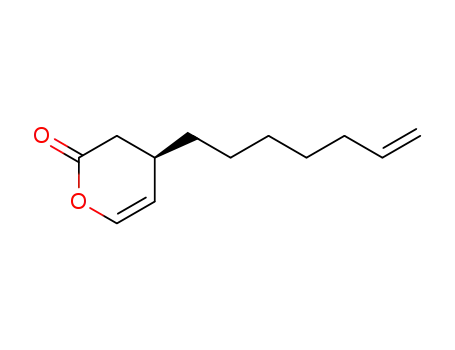 (-)-(R)-4-(hept-6-en-1-yl)-3,4-dihydro-2H-pyran-2-one
