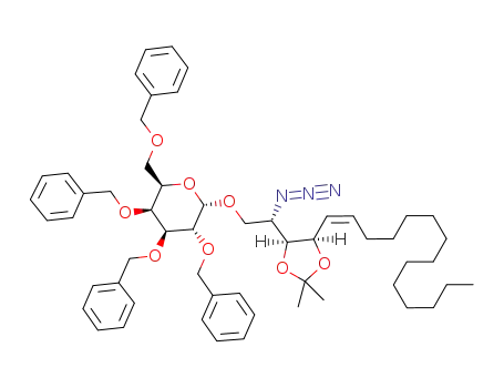 (2S,3S,4R)-2-azido-3,4-O-isopropylidene-1-O-(2,3,4,6-tetra-O-benzyl-α-D-galactopyranosyl)-octadec-5-en-1,3,4-triol