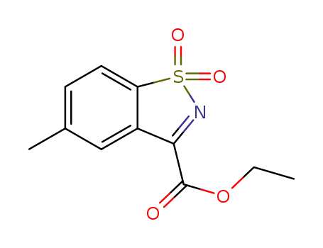 ethyl 5-methylbenzo[d]isothiazole-3-carboxylate 1,1-dioxide